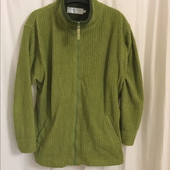 Tops - Women’s fleece blouse jacket green 14/16